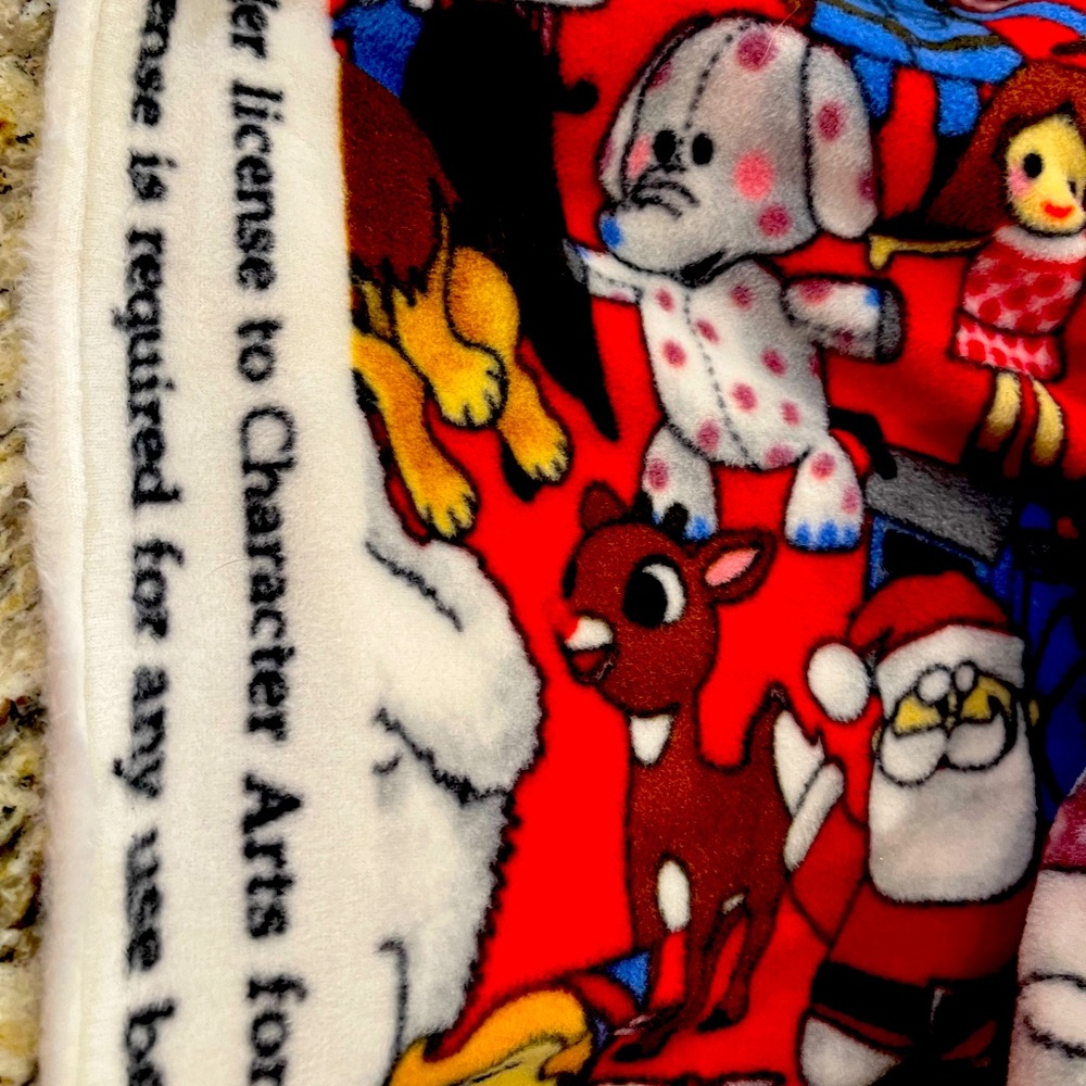 Cranston Village Christmas Fleece 60x80 Ready for your sewing project